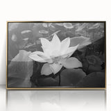 Vibrant flower canvas print showcasing intricate floral patterns in bright colors, elegantly rolled and secured in a protective cardboard tube for safe shipping.