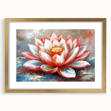 Vibrant close-up of a colorful floral canvas print showcasing intricate details of blooming flowers, ideal for home decor and art enthusiasts, beautifully packaged for delivery.