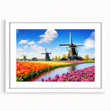 Vibrant floral canvas art print showcasing a detailed arrangement of colorful flowers with intricate textures, ideal for home decor or wall embellishment.