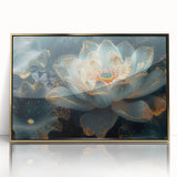 Vibrant close-up of a floral canvas print showcasing a colorful botanical design with intricate details, ideal for adding a fresh touch to home decor.