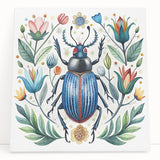 Colorful close-up of a vibrant insect illustration showcasing detailed patterns and textures, perfect for nature enthusiasts or as decorative art in any space.