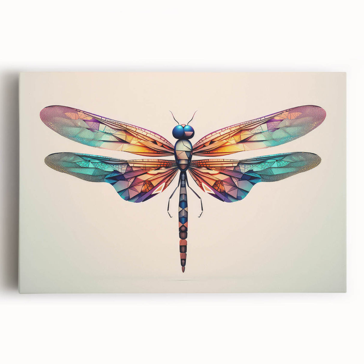 Close-up of a vibrant insect illustration showcasing intricate details and vivid colors, designed for educational purposes or decorative use in nature-themed spaces.