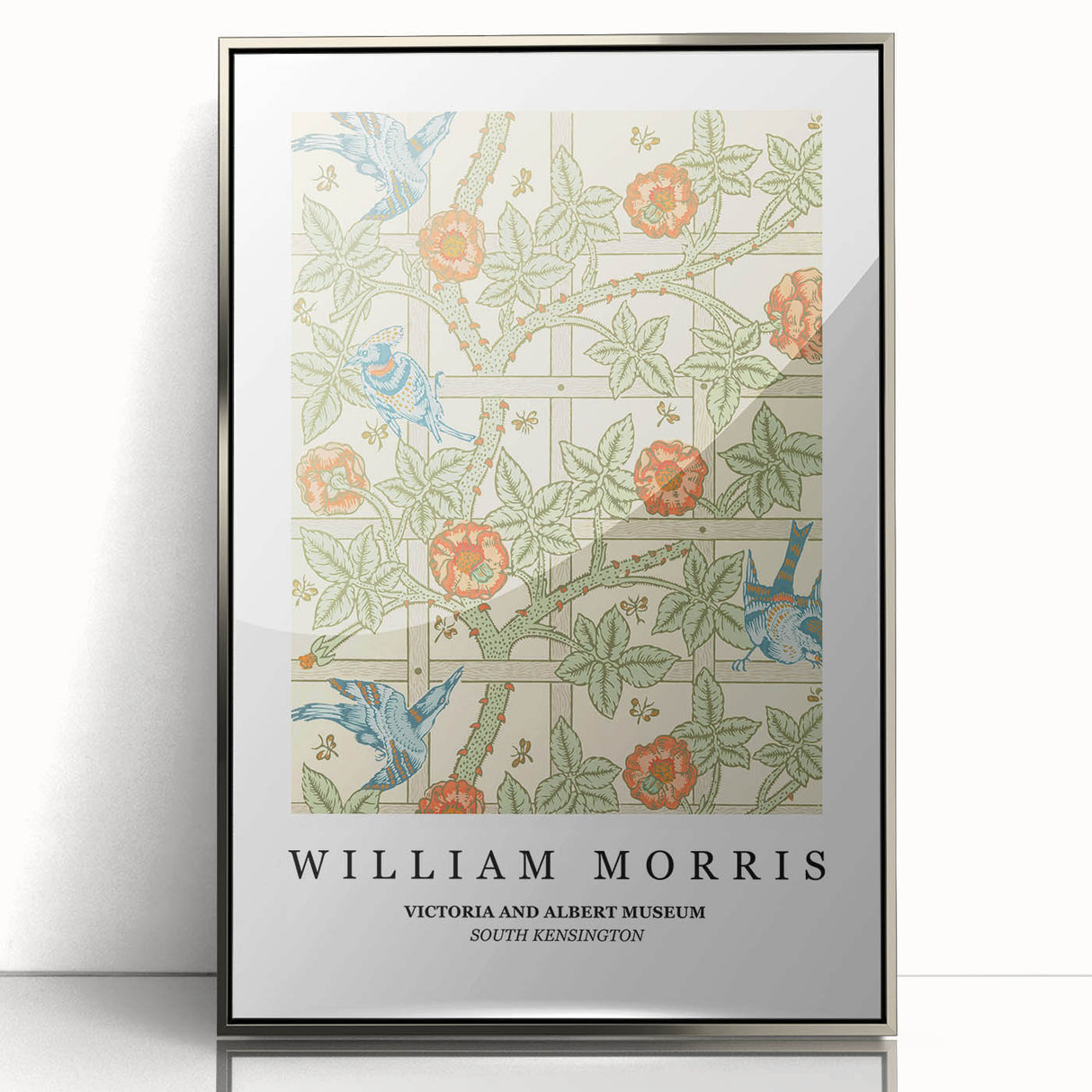 Mid-century modernist art poster featuring geometric shapes in muted earth tones, ideal for nursery wall decor.