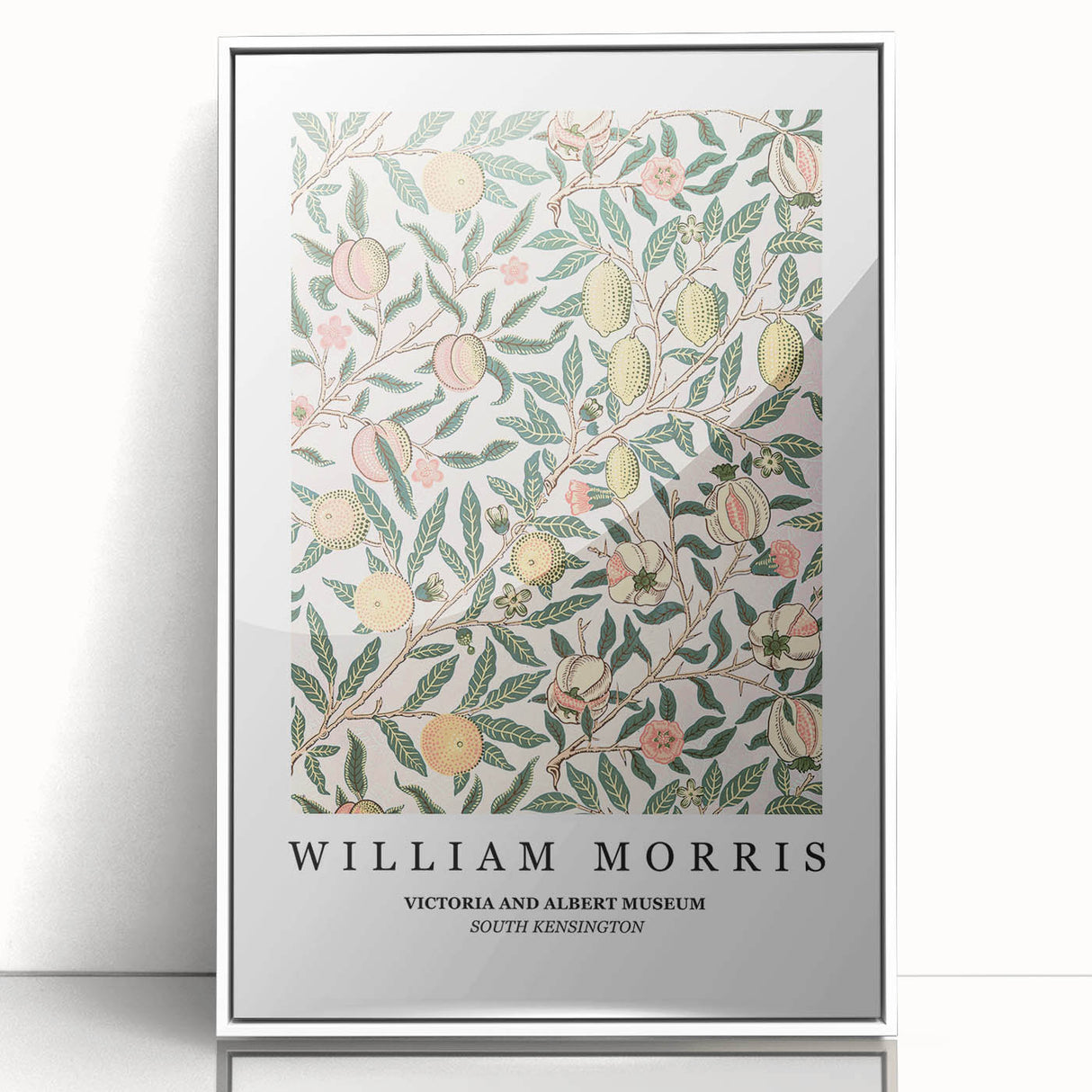 Art deco poster featuring geometric shapes in pastel shades on canvas, suitable for modern nursery wall decor.