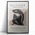 Large abstract wall art featuring swirling blue and gold patterns on canvas, in a mid-century modernist style.