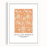 Abstract art print featuring swirling blue and gray tones on a rolled canvas, suitable for dining room decor.