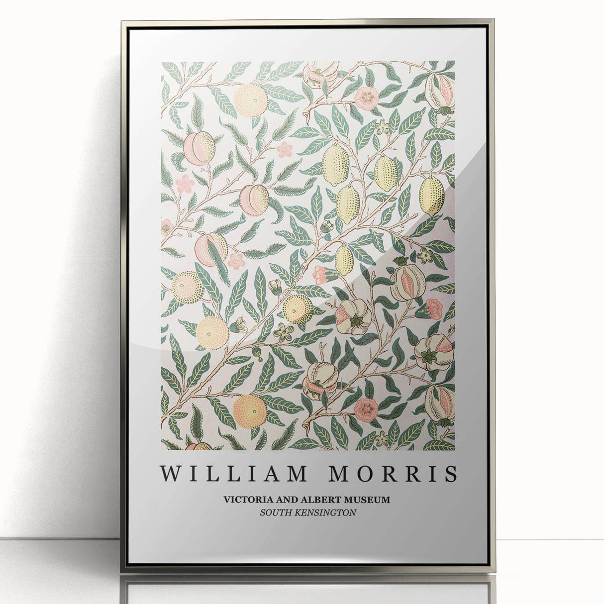 Mid-century modernist art poster featuring geometric shapes in muted earth tones, ideal for nursery wall art.
