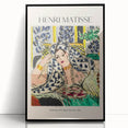 Large abstract wall art print in vibrant colors on canvas, showcasing mid-century modernist influences.