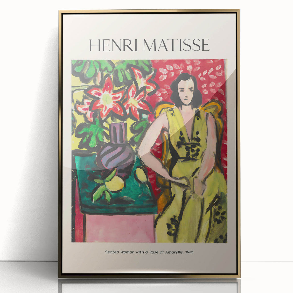 Mid-century modernist art featuring geometric shapes in pastel colors on a framed poster, ideal for nursery wall art.
