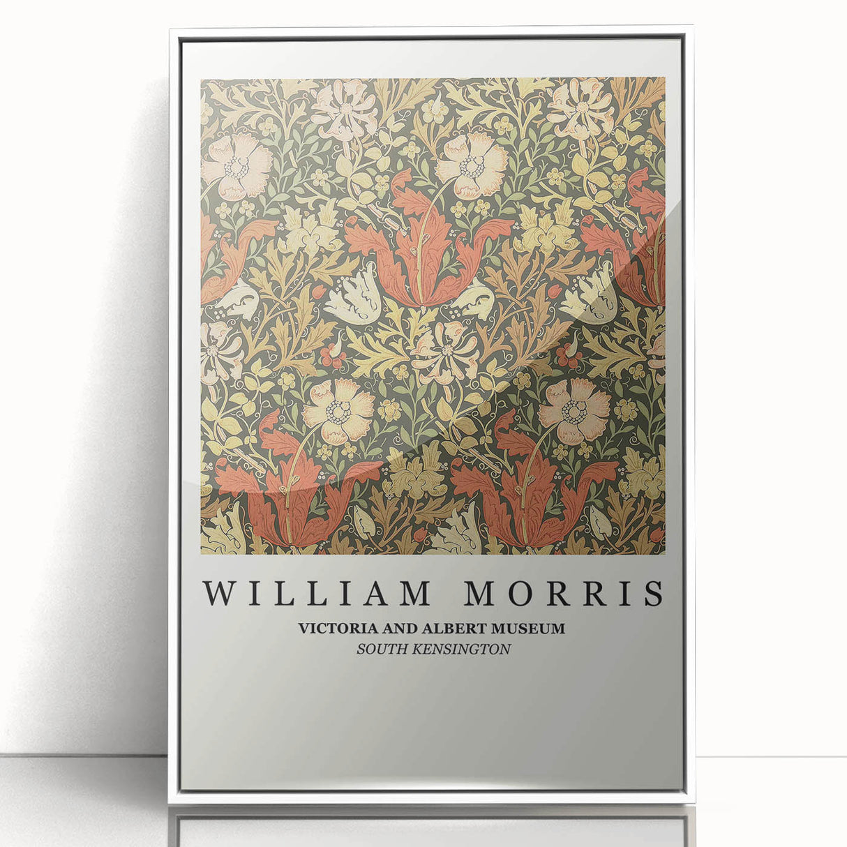 Art deco poster featuring geometric shapes in bold red and black on a canvas, suitable for nursery wall decor.