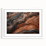 Abstract art print featuring swirling blue and green patterns on canvas, suitable for dining room or bedroom decor.