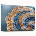 Large abstract wall art depicting a serene forest in muted green and brown tones, ideal for bedroom or dining room decor.