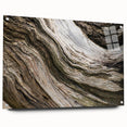 Large abstract wall art depicting a serene landscape in muted green and blue tones, ideal for bedroom or dining room decor.
