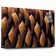 Large abstract wall art depicting a serene forest in muted green and brown tones on canvas.