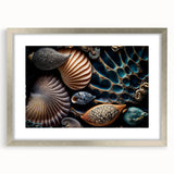 Textured abstract art print in muted earth tones on canvas, ideal for bedroom wall decor.