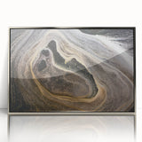 Mid-century modernist art featuring a serene landscape with soft pastel shades on canvas, ideal for nursery wall art.