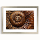 Textured abstract art print in earthy brown and green tones on canvas, suitable for bedroom wall decor.