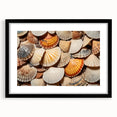 Extra large abstract art print featuring a colorful, textured pattern on canvas, ideal for living room decor.