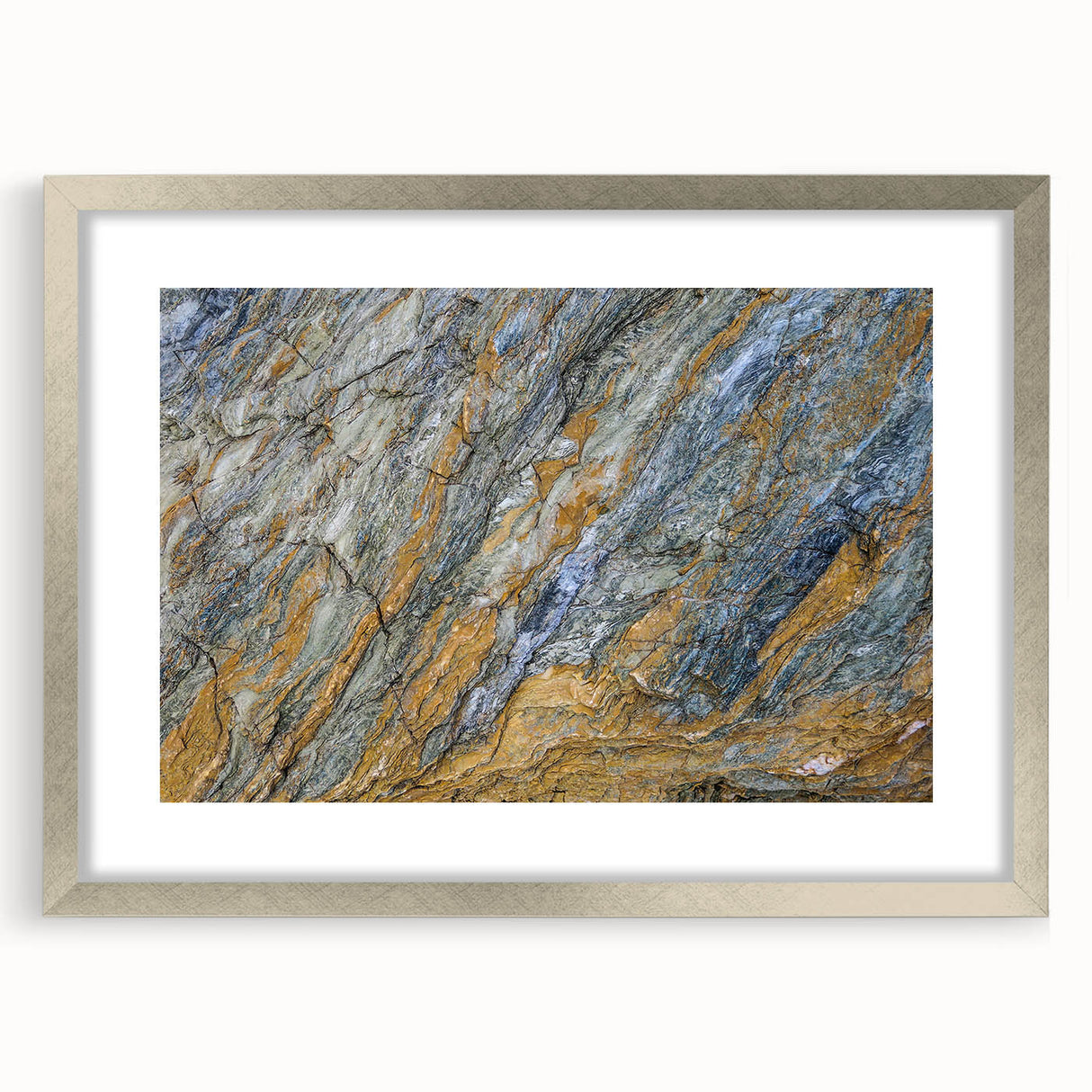 Textured abstract art print in earthy tones on canvas, ideal for modern bedroom decor.