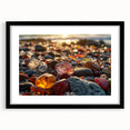 Extra large abstract art print featuring vibrant, colorful textures on canvas, ideal for living room decor.