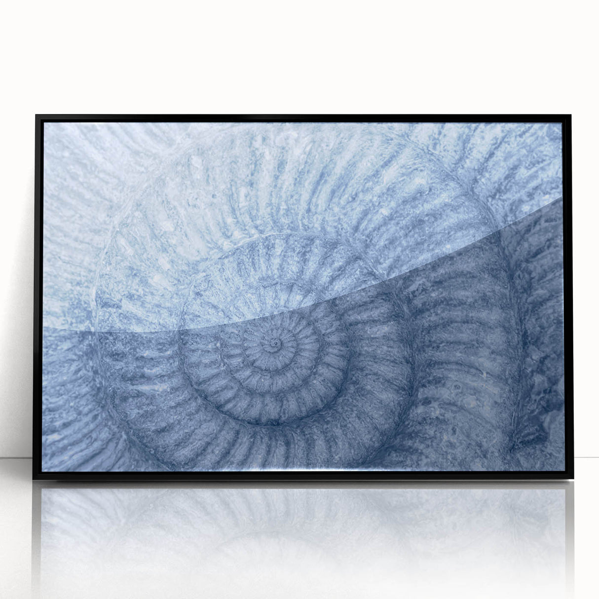 Large abstract wall art featuring swirling blue and green patterns on canvas, ideal for modern art wall decor.