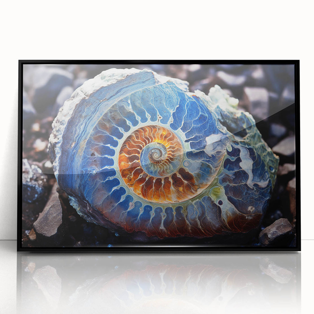 Large abstract wall art depicting fluid, organic shapes in earthy tones on canvas, suitable for modern art wall decor.