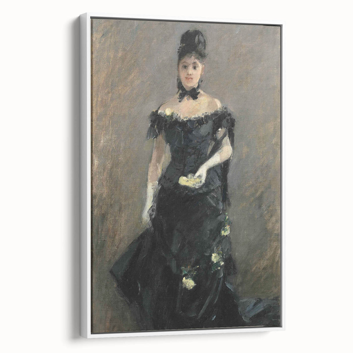 Extra large vintage poster art depicting a colorful abstract design on a black background, ideal for living room decor.