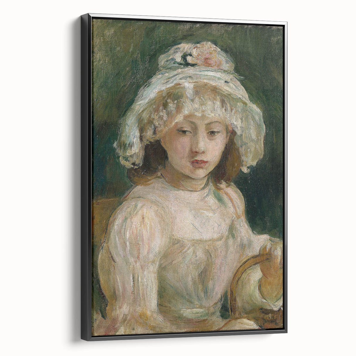 Black and white landscape art painting on canvas, featuring a vintage poster style, ideal for bedroom wall decor.