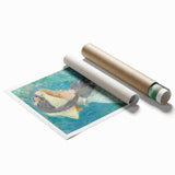 Extra large canvas featuring a muted floral design, ideal for classy bathroom or large living room decor.
