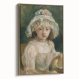 Landscape painting in muted earth tones on canvas, depicting a serene vintage-style scene, ideal for bedroom wall art.