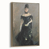 Vintage poster art of a black and white landscape painting on canvas, ideal for bedroom wall decor.