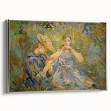 Landscape art painting of a colorful rural scene on a vintage poster, ideal for enhancing a living room's decor.