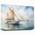 Large abstract wall art in vibrant blues and greens on canvas, suitable for bedroom or dining room decor.