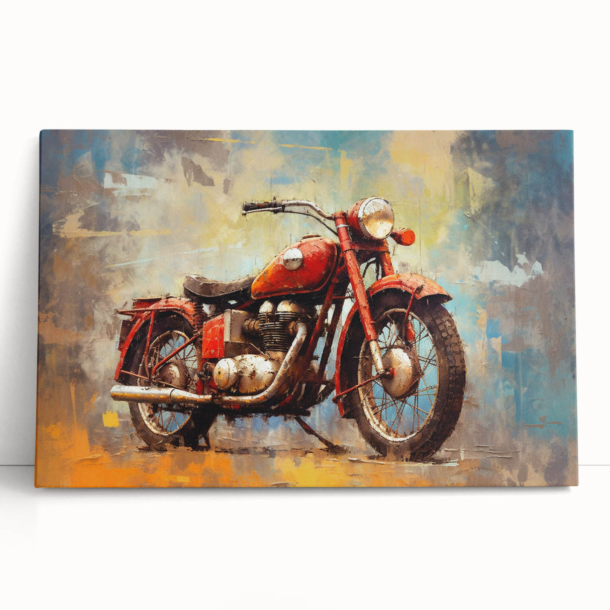Large black and white acrylic print of a vintage car, ideal for kitchen wall art or bedroom decor.