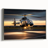 Black and white vintage poster art of a landscape, printed on canvas, suitable for bedroom decor.