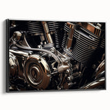 Black and white vintage poster art of a landscape, printed on canvas, suitable for bedroom decor.