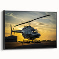 Black and white vintage poster art of a landscape, printed on canvas, suitable for bedroom wall decor.