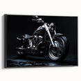 Black and white vintage poster art of a landscape, printed on canvas, suited for bedroom wall decor.