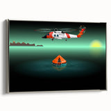 Landscape art painting of a vintage car in colorful hues on black background, ideal for living room decor.