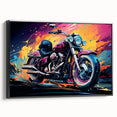 Black and white vintage poster art of a classic car, printed on canvas, suitable for bedroom decor.