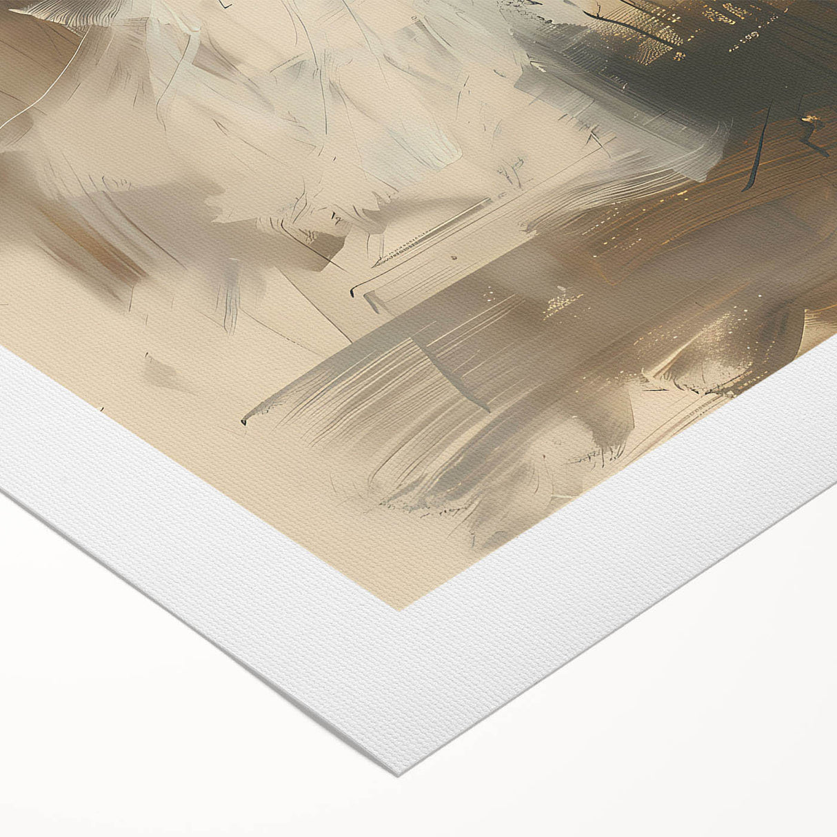 Abstract figurative wall art on rolled canvas, showcasing vibrant colors and fluid shapes, ideal for modern home decor and artistic expression.