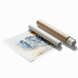 Vibrant abstract floral wall art print showcasing intricate designs and bright colors, perfect for modern home decor and artistic accents.