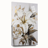 Acrylic glass wall art showcasing an abstract floral design with vibrant colors and smooth finish, ideal for modern home decor.