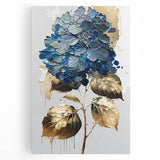 Vibrant stretched canvas wall art showcasing an abstract floral design in rich colors, perfect for modern home decor and artistic interiors.