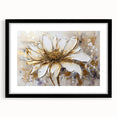 Abstract floral wall art design in a sleek black frame, showcasing vibrant colors and intricate patterns, perfect for modern decor.