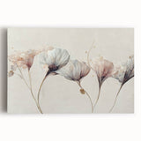 Vibrant abstract floral wall art on stretched canvas, showcasing colorful blooms and modern design, ideal for enhancing contemporary decor.