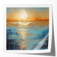 Abstract landscape wall art collection featuring vibrant colors and fluid designs, perfect for modern home decor, displayed in a glossy finish.