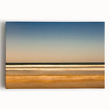 Vibrant abstract landscape wall art on stretched canvas, showcasing bold colors and fluid shapes, perfect for modern home decor.