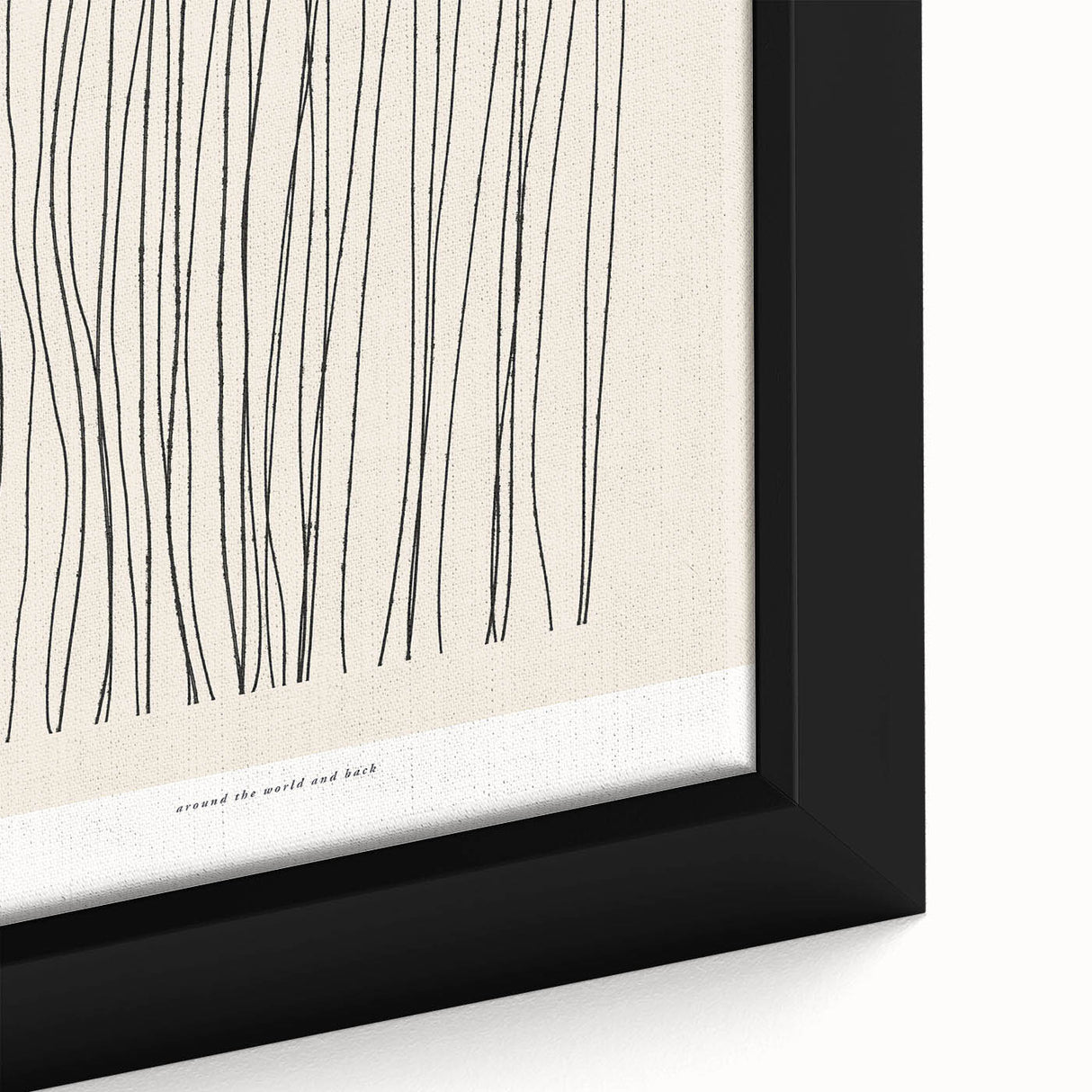 Close-up of an abstract minimalist wall art collection featuring soft pastel colors and geometric shapes, elegantly framed for modern decor.