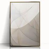 Framed abstract minimalist wall art design featuring gold accents, displayed against a white background, perfect for modern home decor and interior styling.